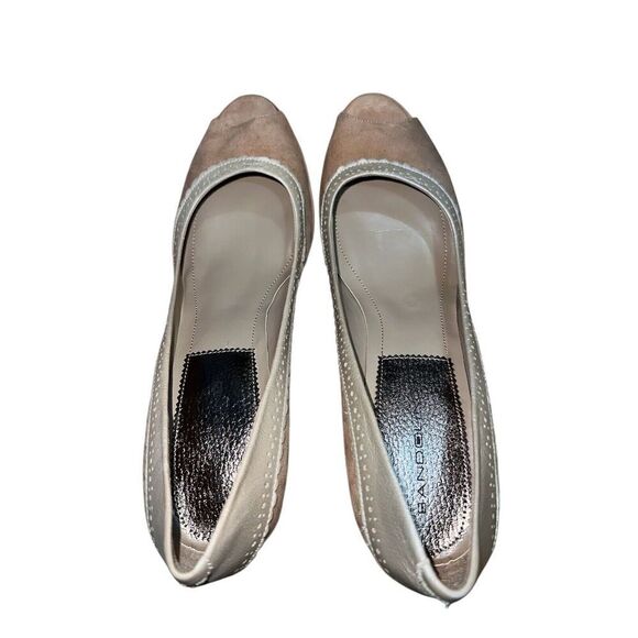 Bandolino Debba - Light Natural - Suede Peep Toe Women’s Sz 10 NWB - Picture 5 of 11